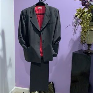 Michael Michael Kors Gray/Pink Pinstripe Suit 16